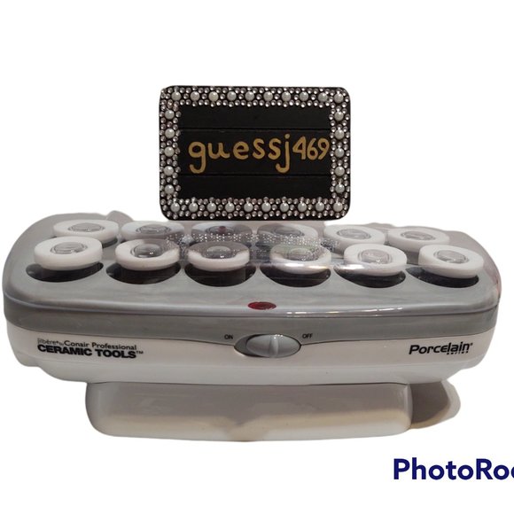 Jilbere de Paris Hot Rollers Curlers Porcelain Series 12 Ceramic 1.5" & 1.25" #2 - Picture 1 of 4